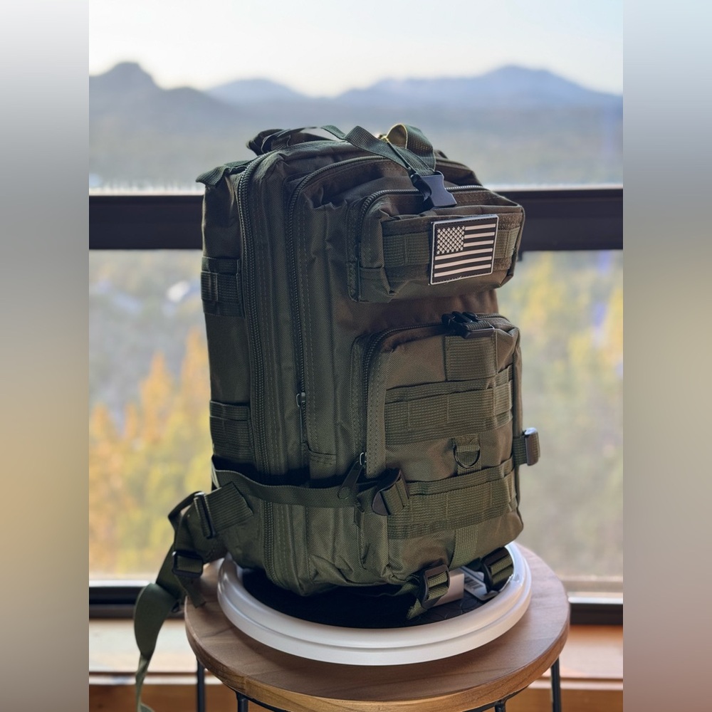 Olive Green Tactical Backpack - image 2